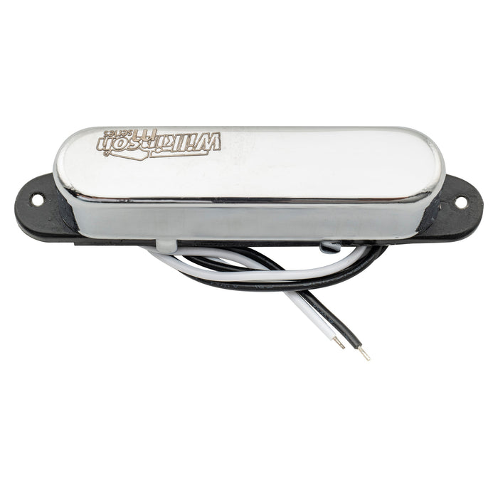 detail of wilkinson m series low gauss nashville sound ceramic single coil neck pickup for tele style electric guitar mx1759p
