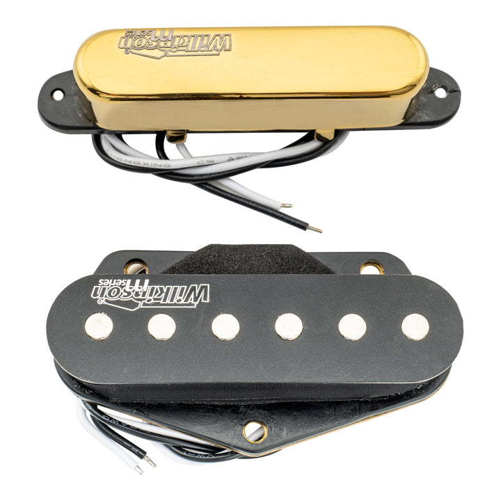 Juego de pastillas de bobina simple cerámicas Wilkinson Serie M de bajo gauss con sonido Nashville para guitarra eléctrica estilo Tele.