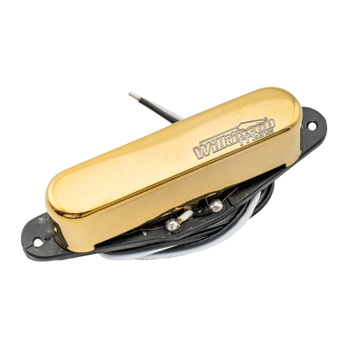 wilkinson m series low gauss nashville sound ceramic single coil neck pickup for tele style electric guitar mx1759p, gold