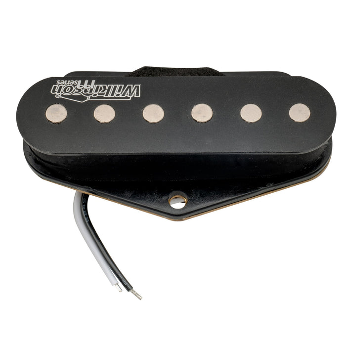 detail of wilkinson m series low gauss nashville sound ceramic single coil bridge pickup for tele style electric guitar mx1760