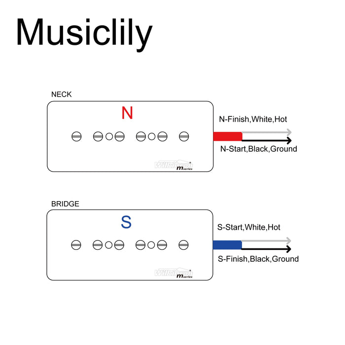 Size of wilkinson m series low gauss iconic sound ceramic p90 soapbar single coil pickups set for sg lp style electric guitar mx1761bkmx1762bk