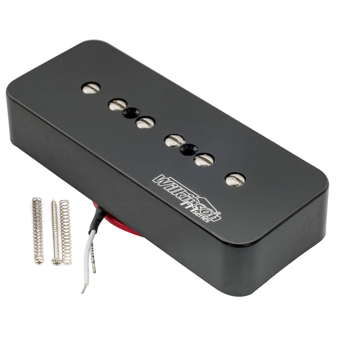 wilkinson m series low gauss iconic sound ceramic p90 soapbar single coil neck pickup for sg lp style electric guitar mx1761bk details
