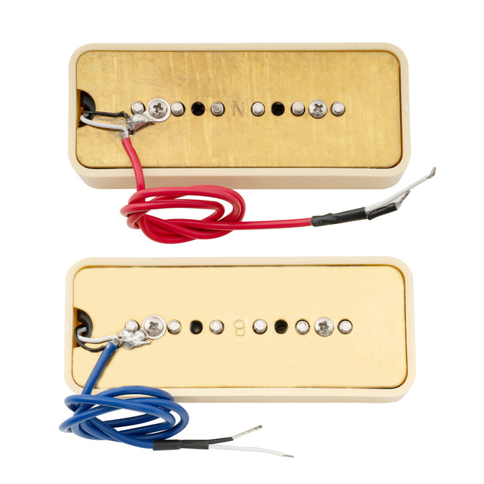 wilkinson m series low gauss iconic sound ceramic p90 soapbar single coil pickups set for sg lp style electric guitar mx1761bkmx1762bk, mint ivory color