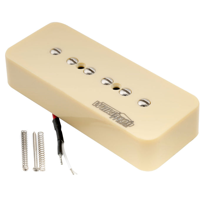 Pastilla de mástil de bobina simple Wilkinson M Series Low Gauss Iconic Sound Ceramic P90 Soapbar para guitarra eléctrica estilo SG LP