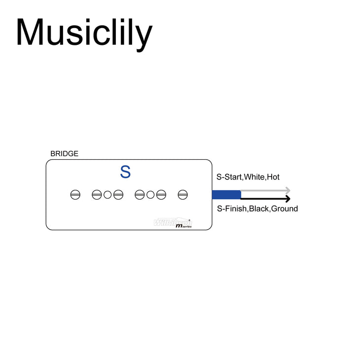 Size of wilkinson m series low gauss iconic sound ceramic p90 soapbar single coil bridge pickup for sg lp style electric guitar mx1762bk