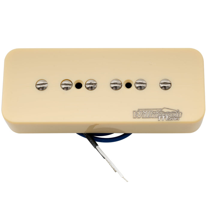 Pastilla de puente de bobina simple Wilkinson M Series Low Gauss Iconic Sound Ceramic P90 Soapbar para guitarra eléctrica estilo SG LP