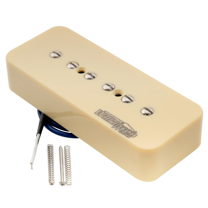 Pastilla de puente de bobina simple Wilkinson M Series Low Gauss Iconic Sound Ceramic P90 Soapbar para guitarra eléctrica estilo SG LP