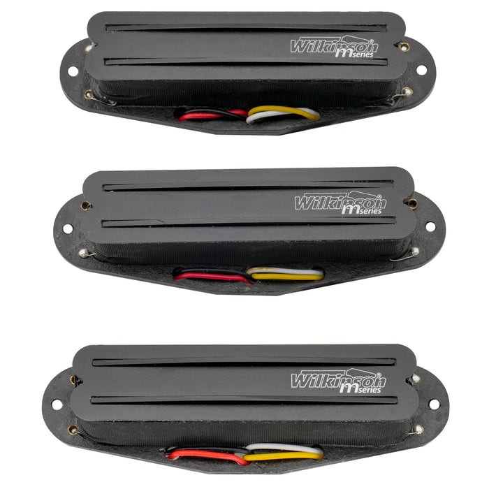 Part of wilkinson m series low gauss rail blade ceramic single coil sized humbucker pickups set for strat style electric guitar mx1765bkmx1766bkmx1767bk