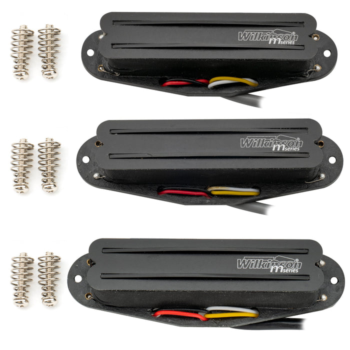 wilkinson m series low gauss rail blade ceramic single coil sized humbucker pickups set for strat style electric guitar mx1765bkmx1766bkmx1767bk details