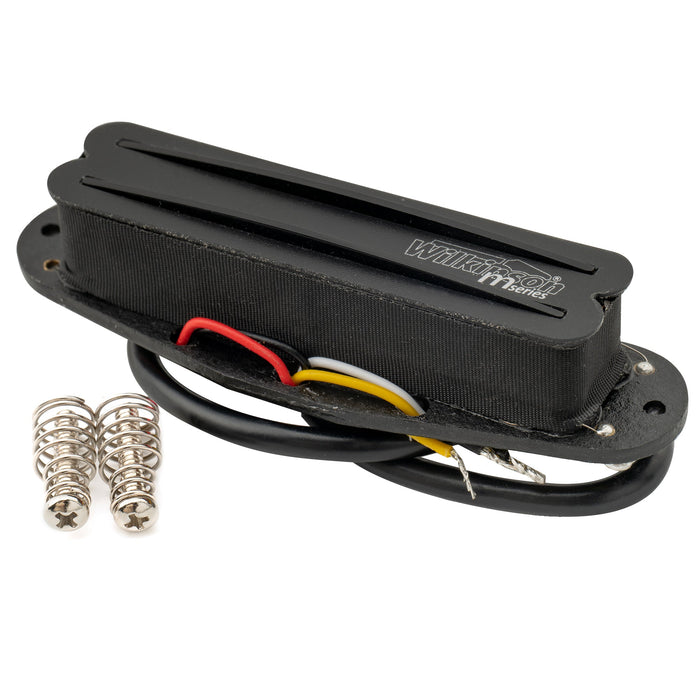 wilkinson m series low gauss rail blade ceramic single coil sized humbucker bridge pickup for strat style electric guitar mx1767bk details