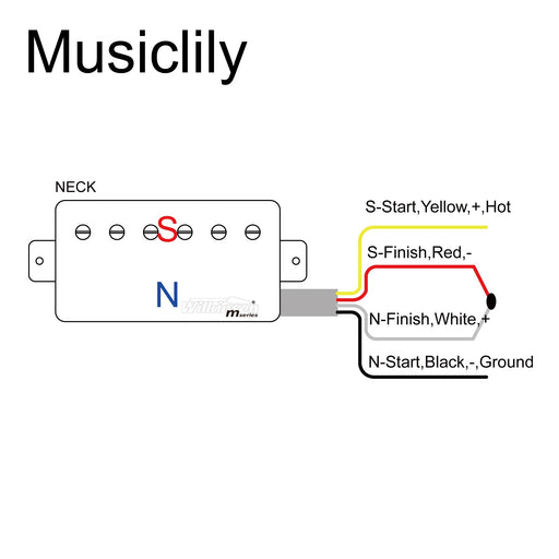 Size of wilkinson m series classic tone ceramic covered humbucker neck pickup for lp style electric guitar mx1768cr