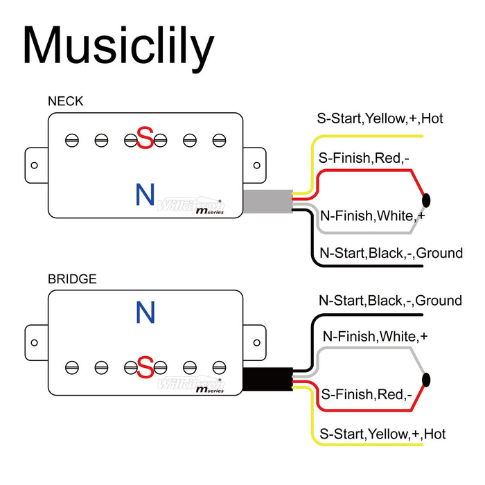 Size of wilkinson m series classic tone ceramic covered humbucker pickups set for lp style electric guitar mx1768crmx1769cr