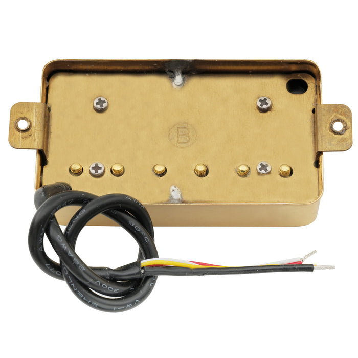 wilkinson m series classic tone ceramic covered humbucker bridge pickup for lp style electric guitar mx1769cr, gold