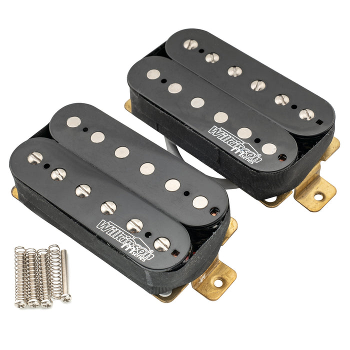 wilkinson m series classic tone ceramic overwound open style humbucker pickups set for electric guitar mx1770bkmx1771bk details