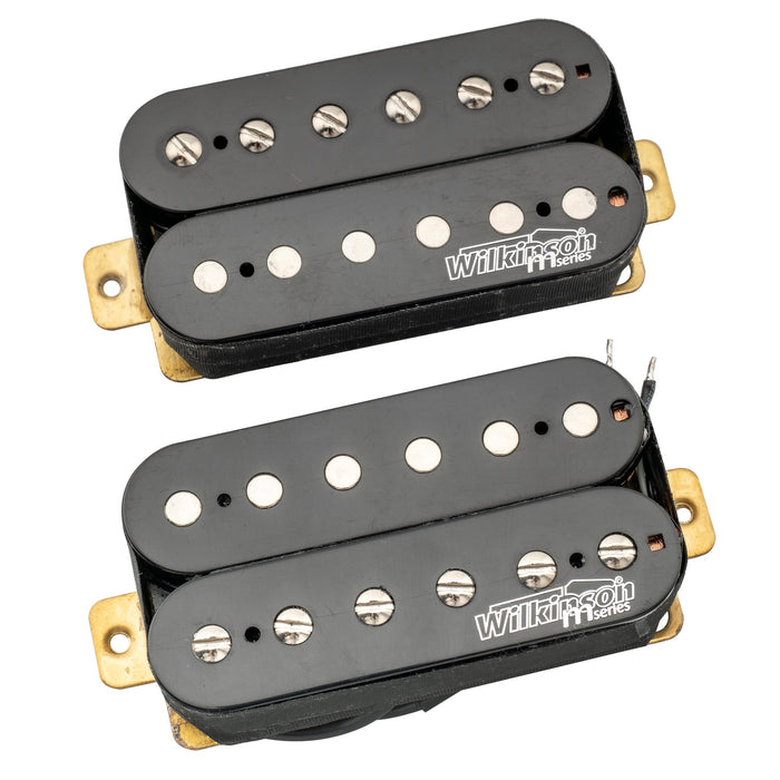 wilkinson m series classic tone ceramic overwound open style humbucker pickups set for electric guitar mx1770bkmx1771bk