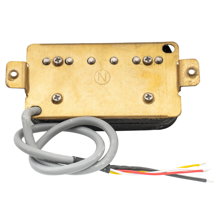 Part of wilkinson m series classic tone ceramic overwound open style humbucker neck pickup for electric guitar mx1770bk