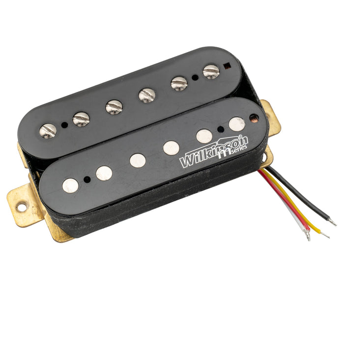 wilkinson m series classic tone ceramic overwound open style humbucker neck pickup for electric guitar mx1770bk