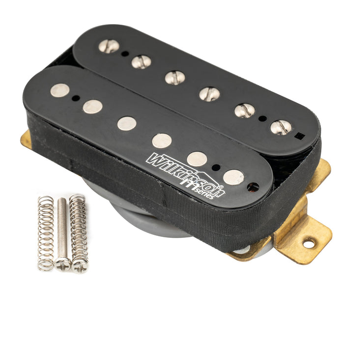wilkinson m series classic tone ceramic overwound open style humbucker neck pickup for electric guitar mx1770bk details