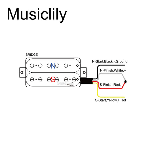 Size of wilkinson m series classic tone ceramic overwound open style humbucker bridge pickup for electric guitar mx1771bk