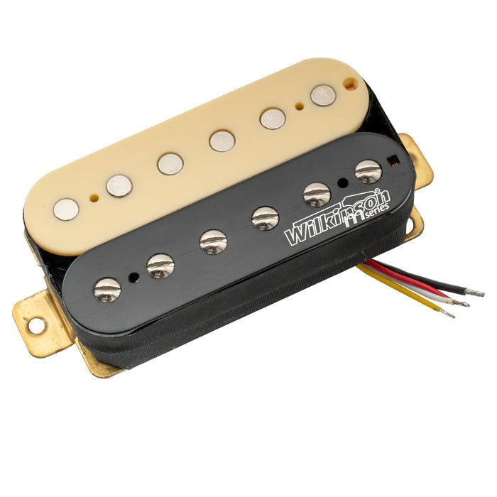 wilkinson m series classic tone ceramic overwound open style humbucker bridge pickup for electric guitar mx1771bk, Zebra
