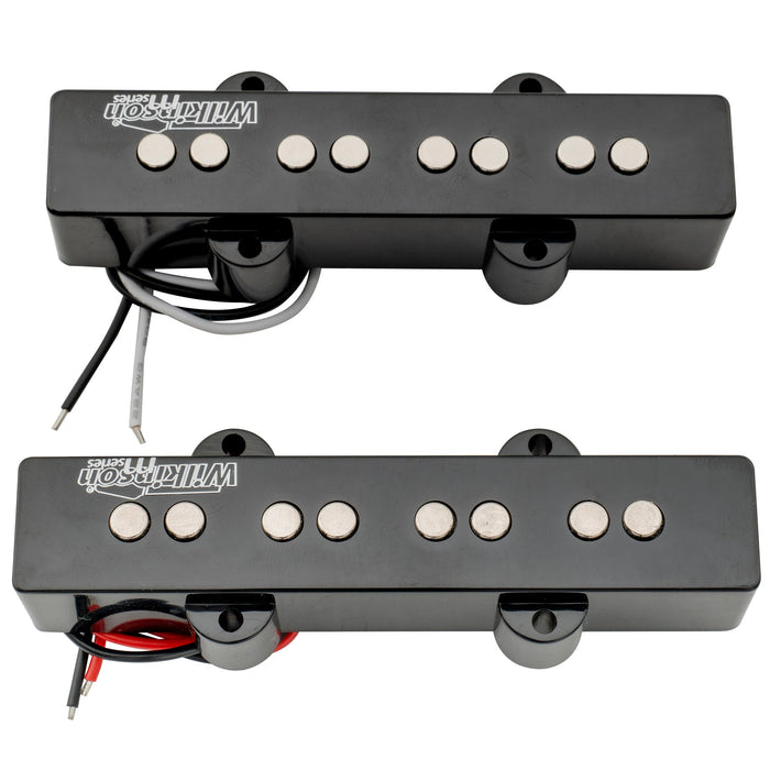 detail of wilkinson m series variable gauss ceramic traditional jazz bass pickups set for jb style electric bass mx1773mx1774