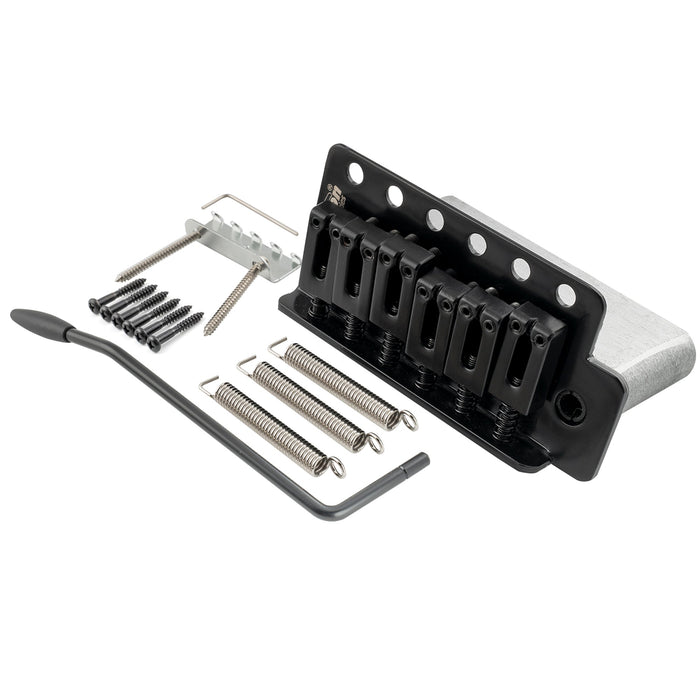 wilkinson m series 52 5mm2 1 16 inch string spacing 6 screw modern style saddle guitar tremolo bridge with push in arm 36mm block for strat style electric guitar mx1791p