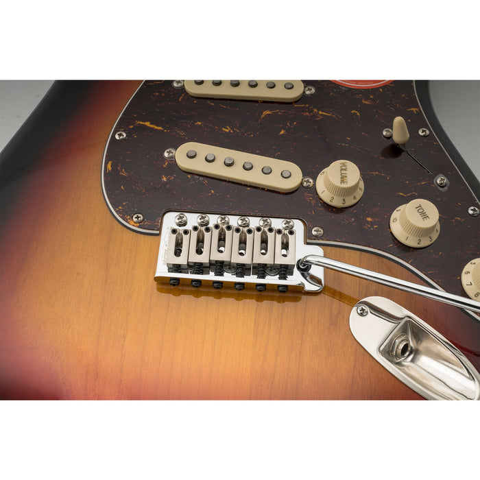 wilkinson m series 52 5mm2 1 16 inch string spacing 6 screw modern style saddle guitar tremolo bridge with push in arm 36mm block for strat style electric guitar mx1791p, chrome