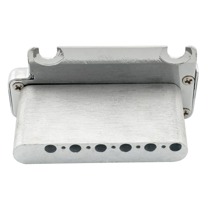 detail of wilkinson m series 52 5mm2 1 16 inch full block st guitar tremolo bridge pop in arm 2 point for american standard or professional fender strat style electric guitar mx1796p