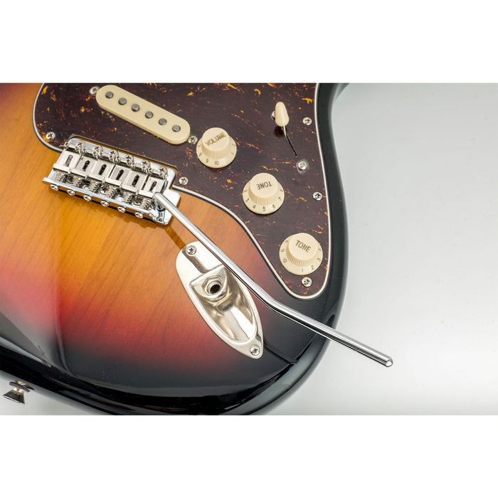 Application of wilkinson m series steel m5 threaded in tremolo arm whammy bar 5mm vibrato arm for fender mexico strat style electric guitar chrome without tip mx1800p