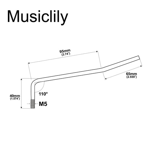 Dimensions of wilkinson m series steel m5 threaded in tremolo arm whammy bar 5mm vibrato arm for fender mexico strat style electric guitar chrome without tip mx1800p