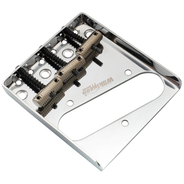 wilkinson m series 54mm2 1 8 inch threaded ashtray style bridge 3 saddles for tele style guitar mx1812p details