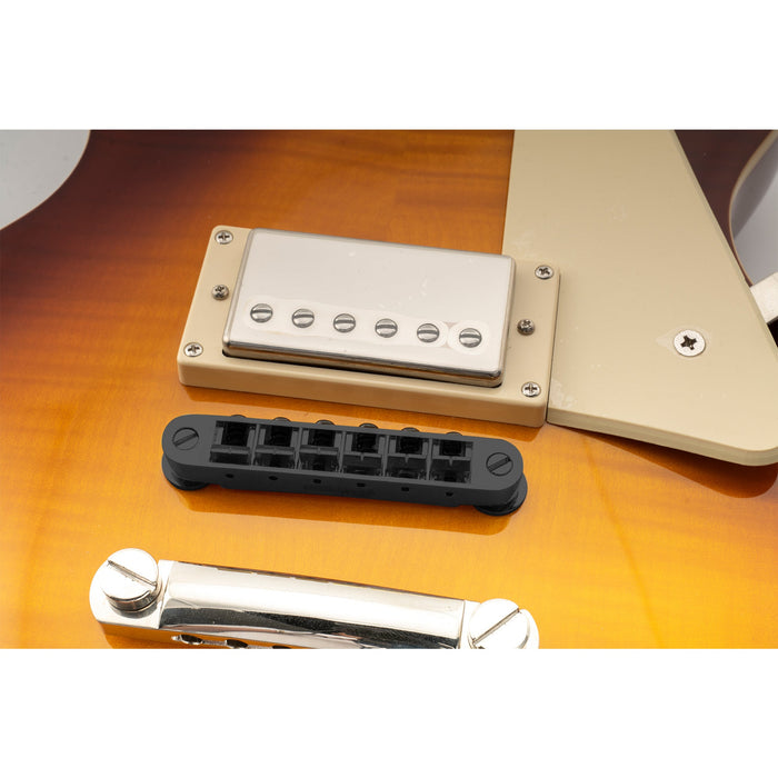 Application of wilkinson m series 52mm2 3 64 inch string spacing wide style tune o matic bridge for lp sg style electric guitar mx1816p