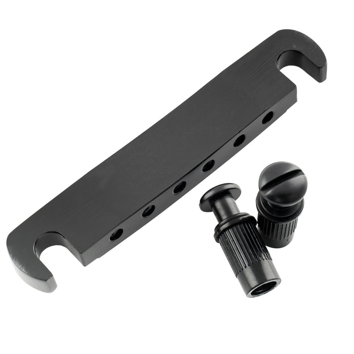 detail of wilkinson m series 52mm2 3 64 inch string spacing stop tailpiece for lp sg style electric guitar mx1817p