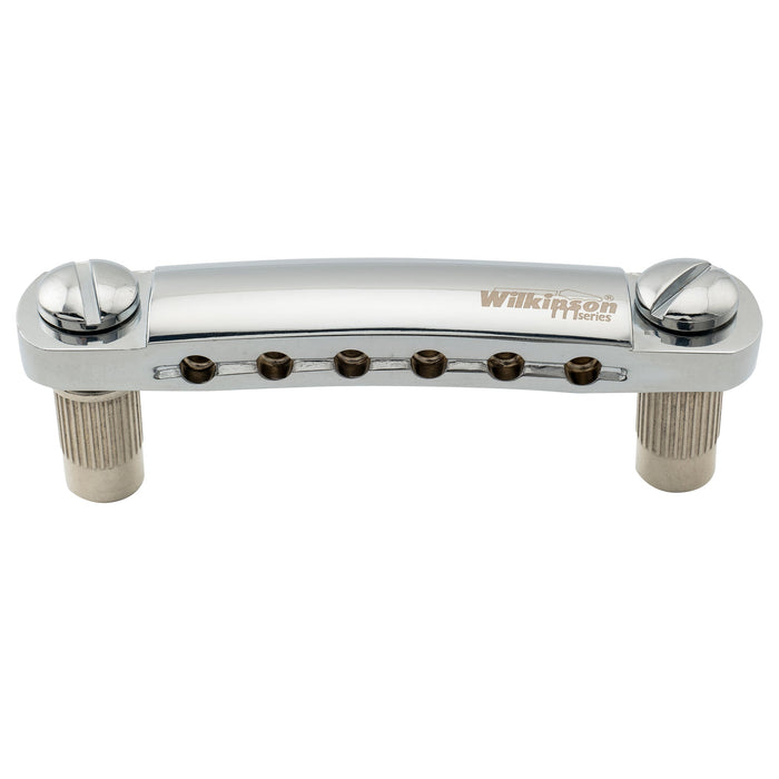 wilkinson m series 52mm2 3 64 inch string spacing stop tailpiece for lp sg style electric guitar mx1817p, chrome