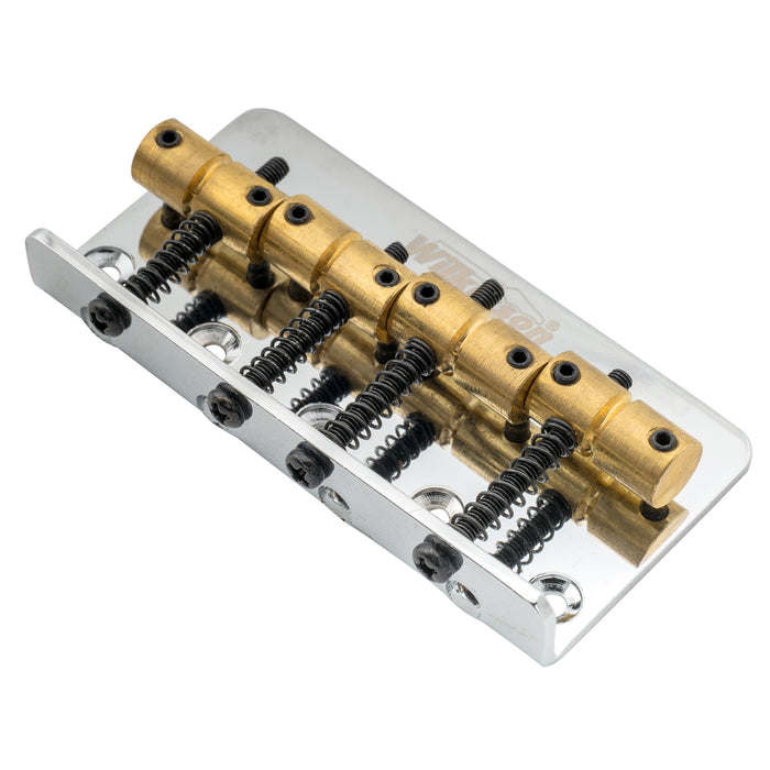 wilkinson m series 57mm2 1 4 inch top loading 4 string fixed bass bridge brass saddles for precision bass and jazz bass mx1820cr details