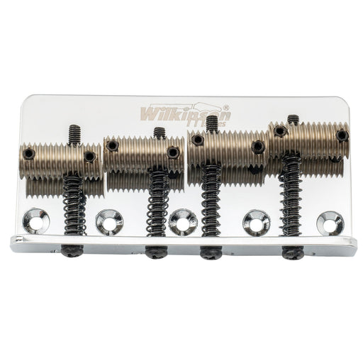 wilkinson m series 57mm2 1 4 inch top loading 4 string fixed bass bridge threaded saddles for precision bass and jazz bass mx1821cr