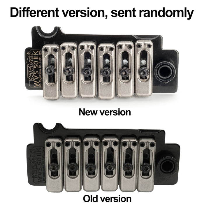 details of wilkinson wvs50iik 52 5mm2 1 16 inch 2 point stainless steel saddles tremolo bridge with full steel block for usa mexico japan korea strat electric guitar mx1839p