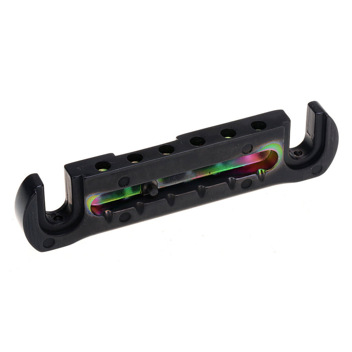 details of wilkinson gtb 52mm2 3 64 inch adjustable intonated wraparound bridge tailpiece for lp style electric guitar mx1840p