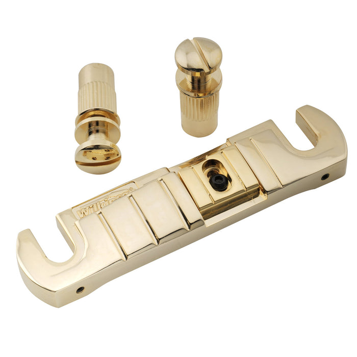 Wilkinson GTB 52mm(2-3/64 inch) Adjustable Intonated Wraparound Bridge Tailpiece for LP Style Electric Guitar