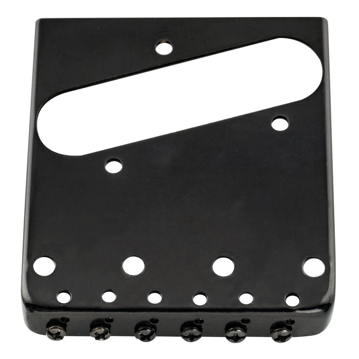 Part of musiclily pro 54mm string spacing 6 saddles ash tray bridge for tele style electric guitar mx1841p