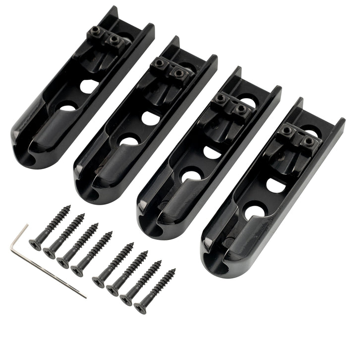 musiclily pro individual bass bridge single string lock down bass bridge for 4 string electric bass mx1844 2mx3136 2p