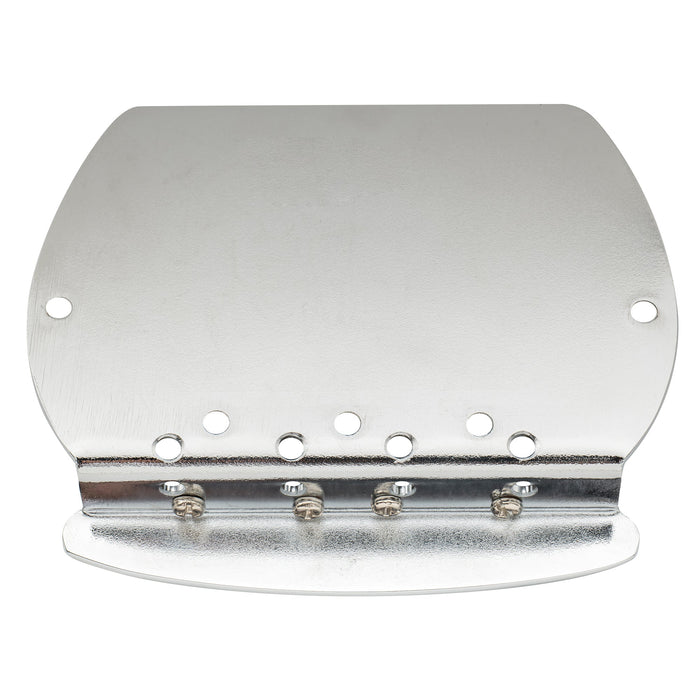 musiclily pro 57mm2 1 4 inch dual load 4 string bass bridge for music man style bass mx1845p, chrome