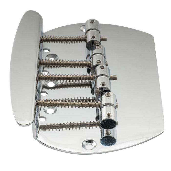 Musiclily Pro 57mm(2-1/4 inch) Dual Load 4-String Bass Bridge for Music Man Style Bass