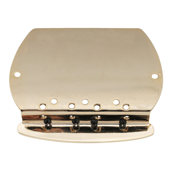 Musiclily Pro 57mm(2-1/4 inch) Dual Load 4-String Bass Bridge for Music Man Style Bass