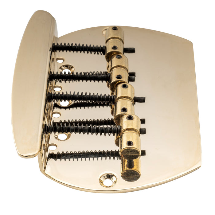 Musiclily Pro 57mm(2-1/4 inch) Dual Load 4-String Bass Bridge for Music Man Style Bass