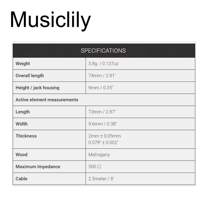 Dimensions of kna ng 1 portable piezo pickup for nylon string classical guitar mx1853