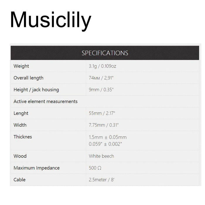Dimensions of kna uk 1 portable piezo pickup for ukulele mx1854