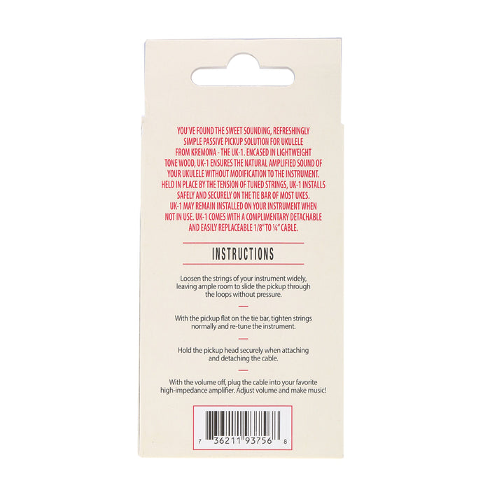 kna uk 1 portable piezo pickup for ukulele mx1854 detailed image