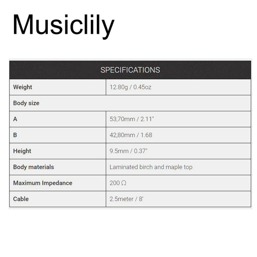 Dimensions of kna ap 1 universal portable piezo pickup for guitar ukulele and other acoustic instruments mx1855