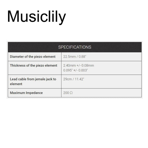 Dimensions of kna db 1 portable piezo pickup for double bass mx1856